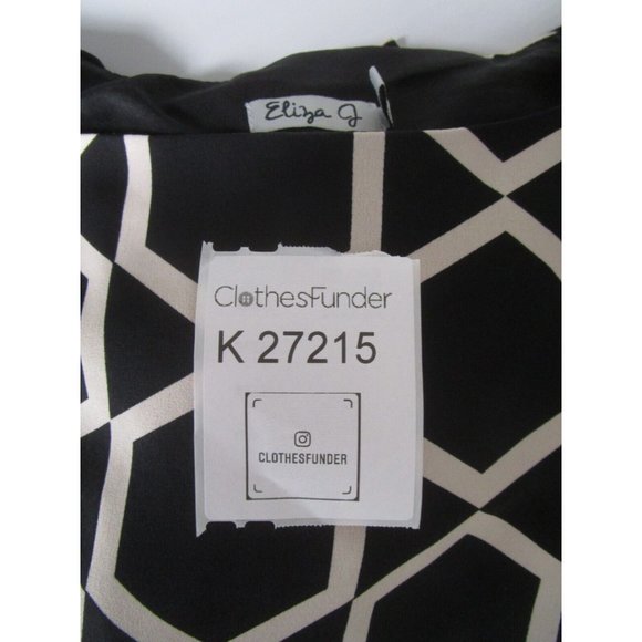 Eliza J Dress 8 Fit Flare Pullover Ruched Boat Neck Lined Career - Picture 12 of 12